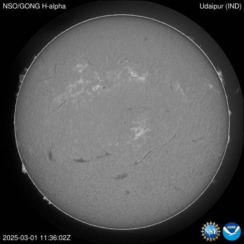 recent image of the Sun recorded by NASA